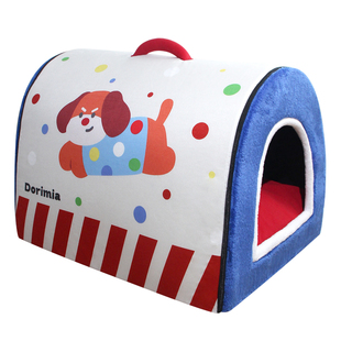 狗窝四季通用可拆洗狗屋加厚保暖封闭式安全感房型窝猫窝狗垫子