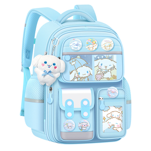 新款玉桂狗儿童书包女生小学生女孩一二三六年级减负护脊双肩背包