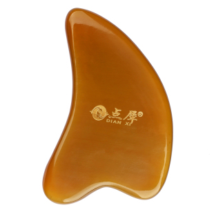 天然牦牛角刮痧板瘦脸美容院工具面部淋巴仪器疏通经络拨筋女士