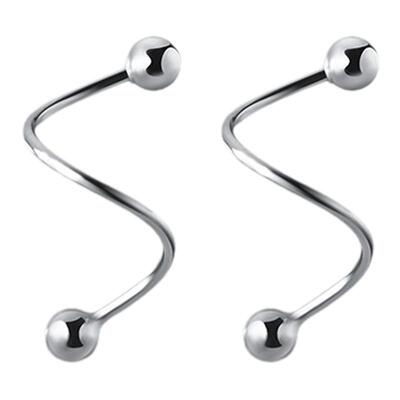 GuangYu圆珠旋转小众耳钉养耳洞