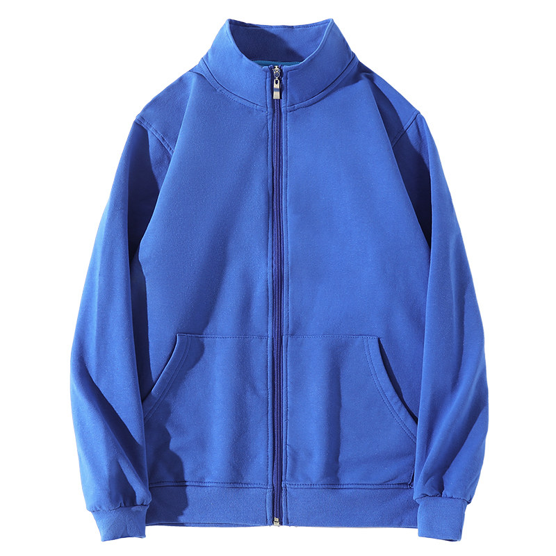 薄款立领纯棉卫衣定制工作服拉链运动会培训衣服diy团体班服印字