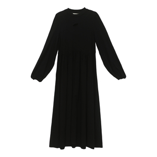 it'real瑞尔25年冬季新款复古法式垂感气质连衣裙女