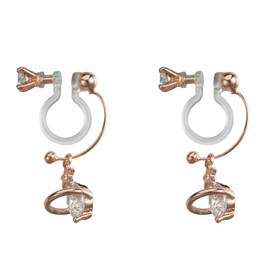 独家定制迷你土星小坠后挂式耳夹