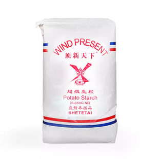 顶新风车牌超级生粉25KG 马铃薯粉商用装大酒店饭店专用勾芡食用
