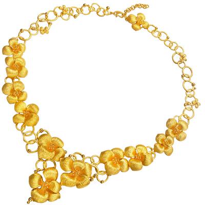 有囍绣球花项链贺礼周生生黄金