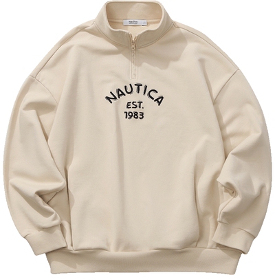 nauticawhitesail半开襟卫衣