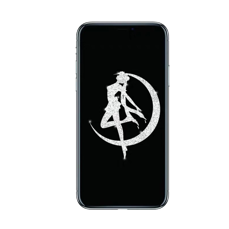 美少女适用苹果16息影钢化膜17pro max全屏覆盖iPhone12手机膜14钢化膜11贴膜iPhone13带图案15
