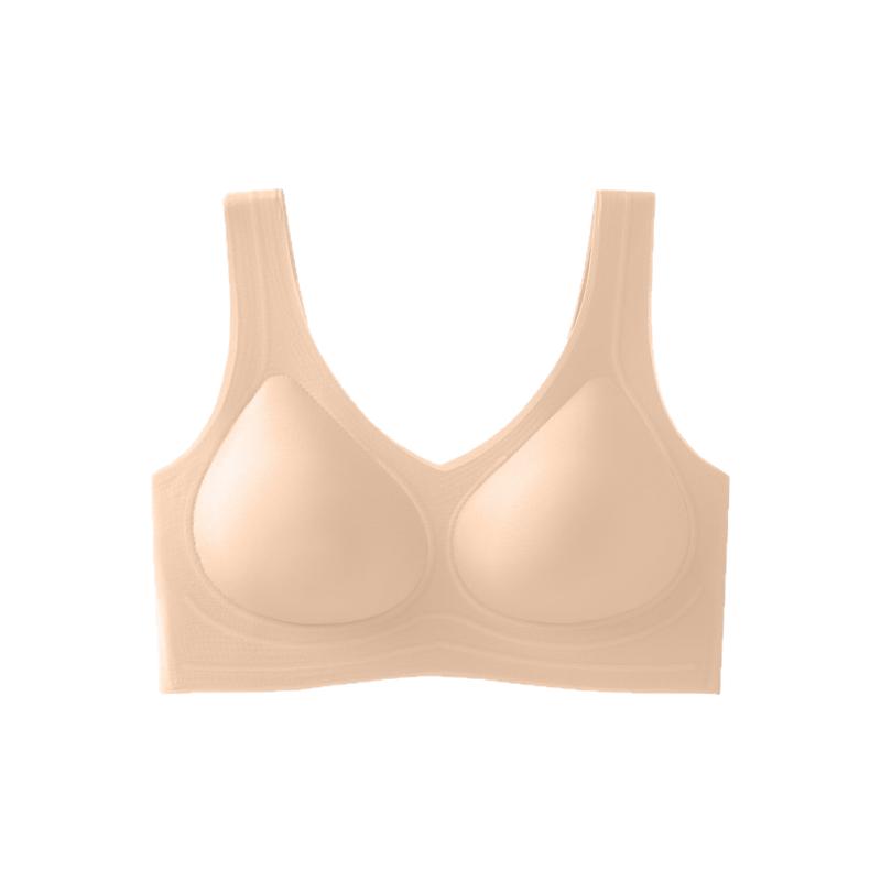 欧阳娜娜同款内衣女无尺码背心式无痕无钢圈美背乳胶薄款舒适文胸