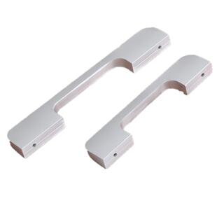 包邮橱柜拉手哑光银色太空铝方形柜门扣手现代简约抽屉实心门把手