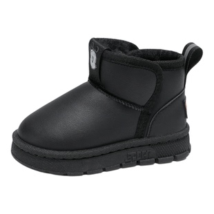 巴布豆童鞋男童雪地靴2025冬季新款加绒加厚儿童棉鞋女童保暖冬靴