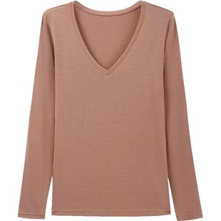 [UMA WANG联名]三枪上海时装周打底衫女内穿秋季静奢风抗菌打底衫