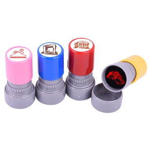 世界各地标志建筑物印章卡通手账可爱地理位置章复古地标长城埃及风景巴黎铁塔伦敦斜塔北极熊明信片印章定制