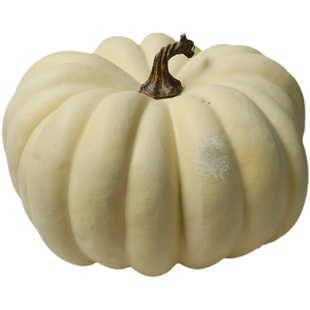 仿真白色大南瓜万圣节装饰摆件甜品台活动展厅鬼节布置道具pumpki