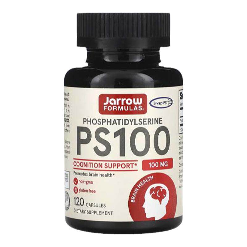 杰诺Jarrow磷脂醯丝氨酸PS100大脑健康认知支持膳食补剂