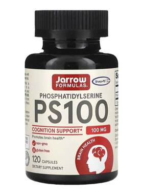 杰诺Jarrow磷脂醯丝氨酸PS100大脑健康认知支持膳食补剂&nbsp;