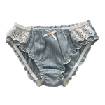 颜值即正义！复古棉布花边舒适透气薄夏季可爱白色内裤（38元包邮