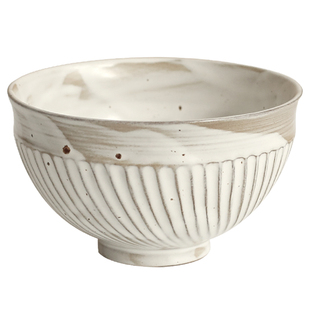 半山。日式复古耐看侘寂风手作粗陶高温烧制陶瓷餐具家用饭碗