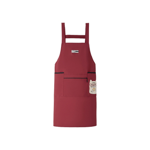 时尚简约围裙厨房家用做饭防水防油卡通新款餐饮专用工作服围腰女