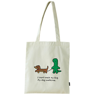 LINE FRIENDS JOGUMAN RUNAWAY单肩包女手提包卡通环保收纳袋