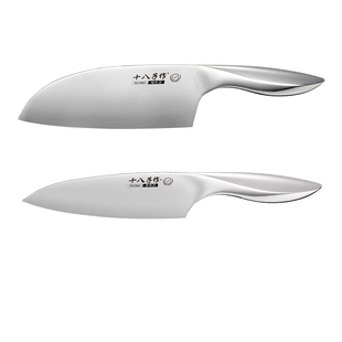 十八子作菜刀 家用厨房切片切肉刀不锈钢轻巧女生抗菌奶油风刀具