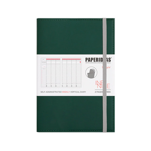 18月计划本软面绑带日程本竖版时间轴管理方格自填周计划本日历效率手册高档笔记本考研学习自律手账企业定制