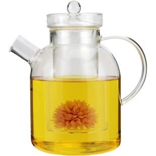 电磁炉全玻璃烧水壶 耐热燕窝壶加热带内胆过滤煮茶壶大容量茶壶