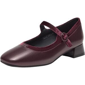 Bata浅口单鞋女秋季新款复古羊皮优雅百搭软底玛丽珍53172CQ4