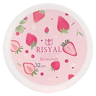 一次性卸甲巾32片盒装不伤真甲卸甲棉片水果味美甲洗甲巾指甲卸巾