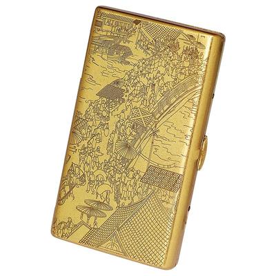 KUBOY上河图黄铜细支烟盒