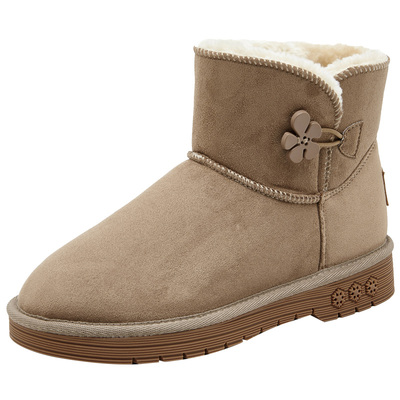 大东雪地靴冬季平底短靴长毛绒