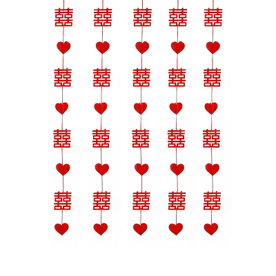 结婚窗帘拉花挂帘装饰