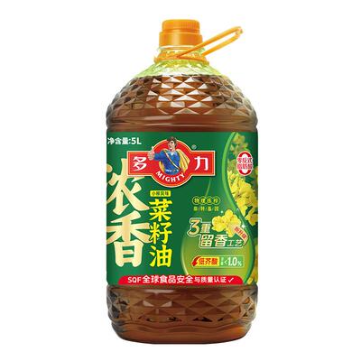 多力浓香菜籽油5L家用食用油