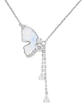 迪士尼冰晶蝴蝶项链2025新款女士