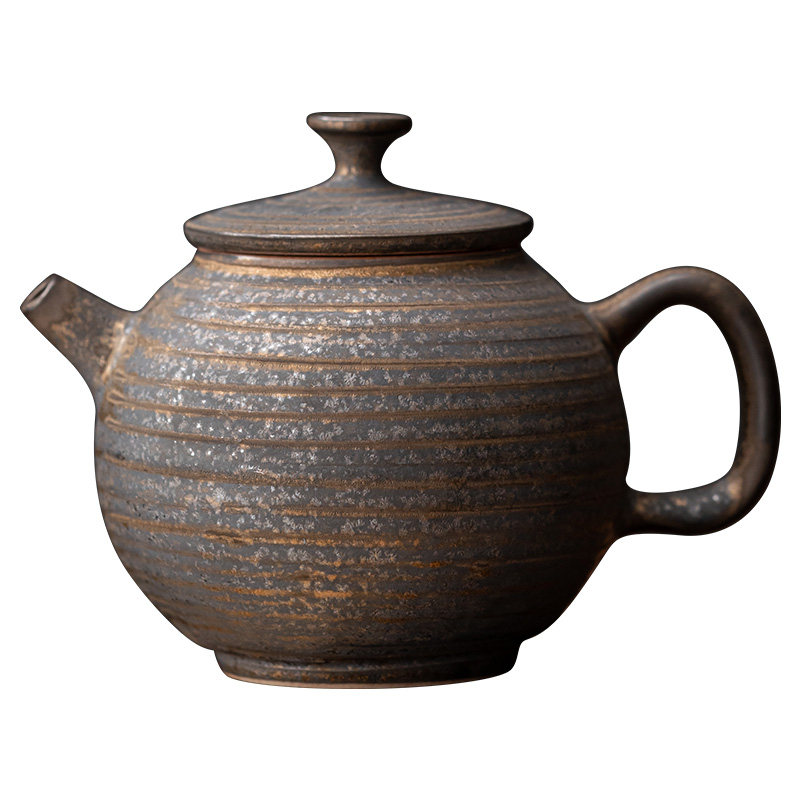 复古粗陶茶壶陶瓷功夫茶具单壶
