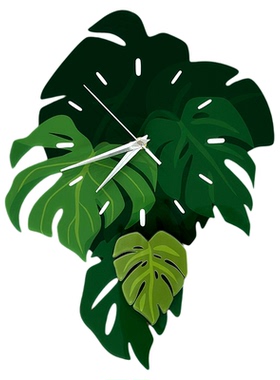 龟背竹挂钟热带植物客厅装饰摆件