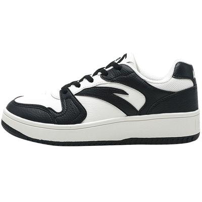 官方推荐安踏女鞋黑白熊猫小白鞋