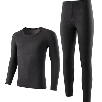 【羊绒蚕丝】莫代尔鹅绒保暖套装