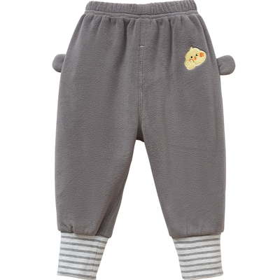 春秋冬男女宝宝双面奥利绒保暖裤