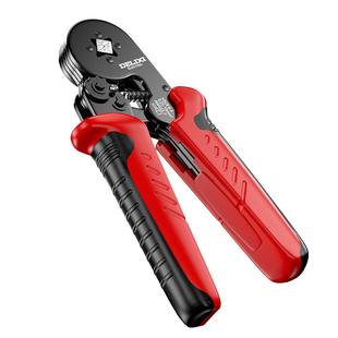 德力西电气压线钳冷压端子压接钳便携式管型针型夹线钳子电工专用