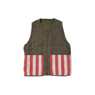 22SS国潮两面穿拉链宽松休闲无领内胆夹克马甲坎肩非 visvim dcdt