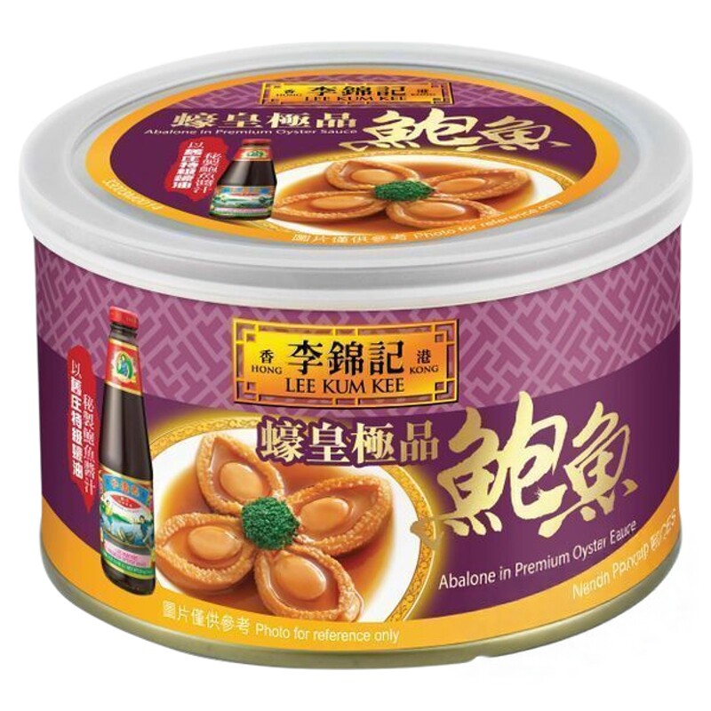 李锦记蚝皇吉品鲍鱼180gx2肉质肥美口感烟韧家宴宴席摆盘秘制鲍鱼
