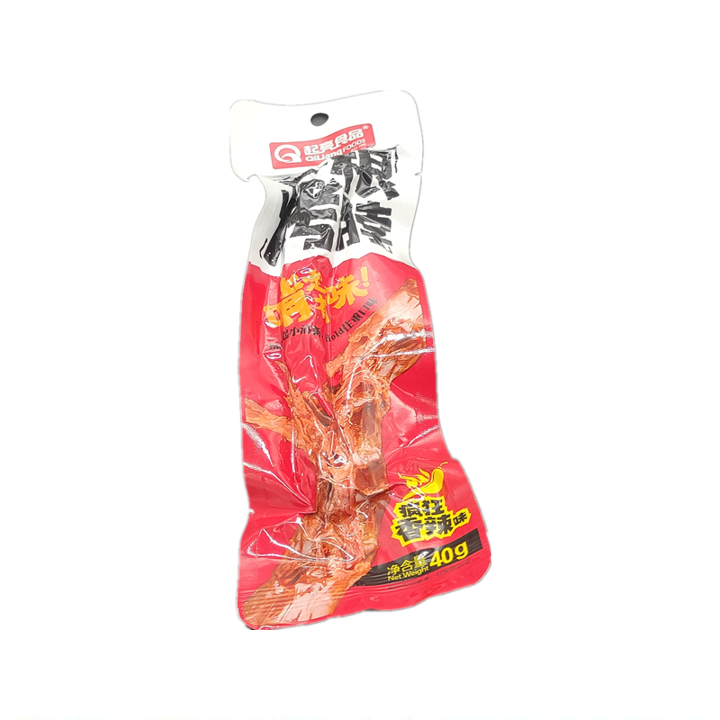 起亮食品一根烤脖黑鸭味糖醋味鸡脖40g/20香辣味变态辣零食大礼包