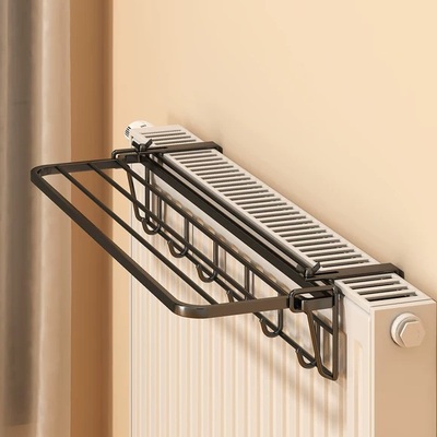 暖气片晾衣架晾衣神器可折叠挂暖气管上方专用挂钩置物架挂衣架