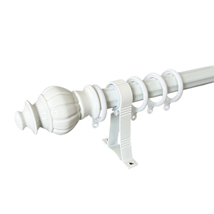 鑫盛园铝合金窗帘杆罗马杆加厚静音单杆双杆窗帘轨道配件全出口品