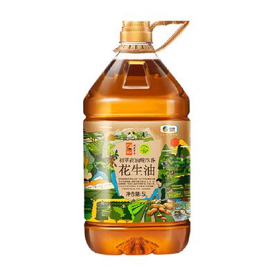 中粮初萃高油酸食用油5L花生油