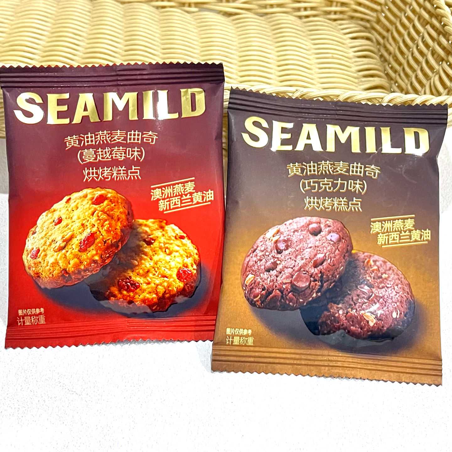 西麦黄油燕麦曲奇蔓越莓味巧克力味饼干称重小包装下午茶点心零食