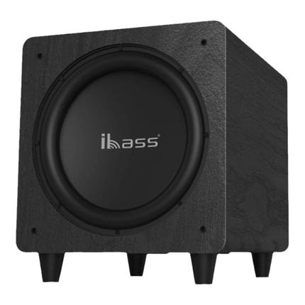 ibass10寸蓝牙有源超重低音炮大功率电视同轴家用回音壁实木音响