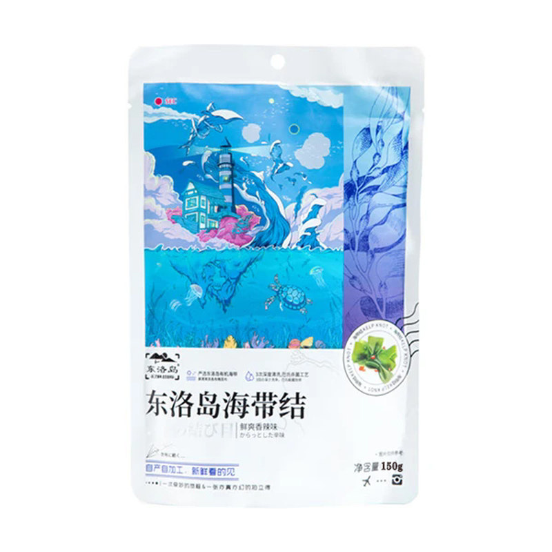 东洛岛海带结150g/包 休闲旅游小零食常温新鲜海带结开袋即食