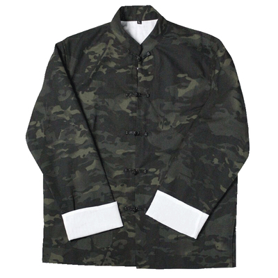 暗夜迷彩战术唐装休闲男士上衣