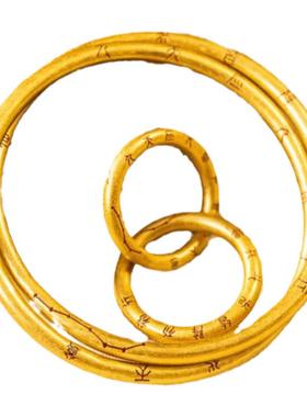 乾坤圈手镯双层镯子古法